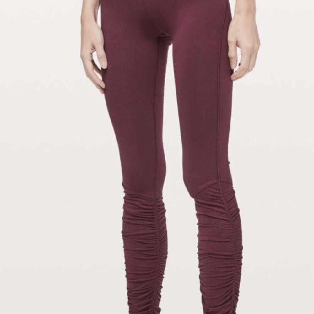 SOLD: Lululemon Ready To Rulu Tight Leggings in Dark Adobe - Picture 3 of 8